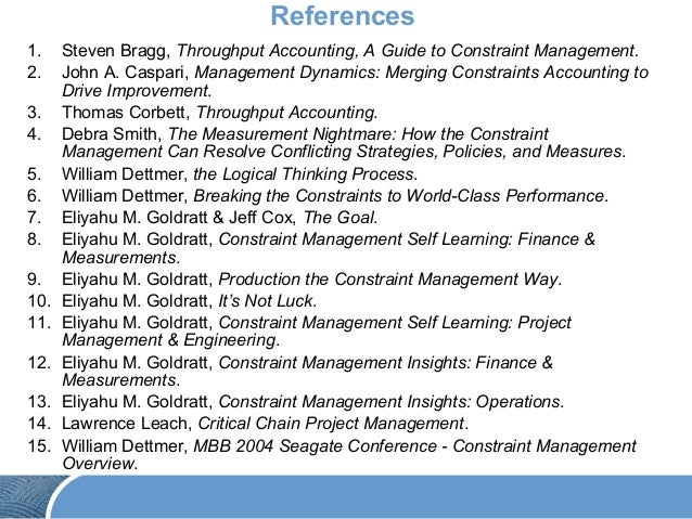 Theory Of Constraints