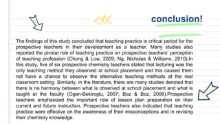 prospective chemistry teacher's experiences of teaching practice | PPTX