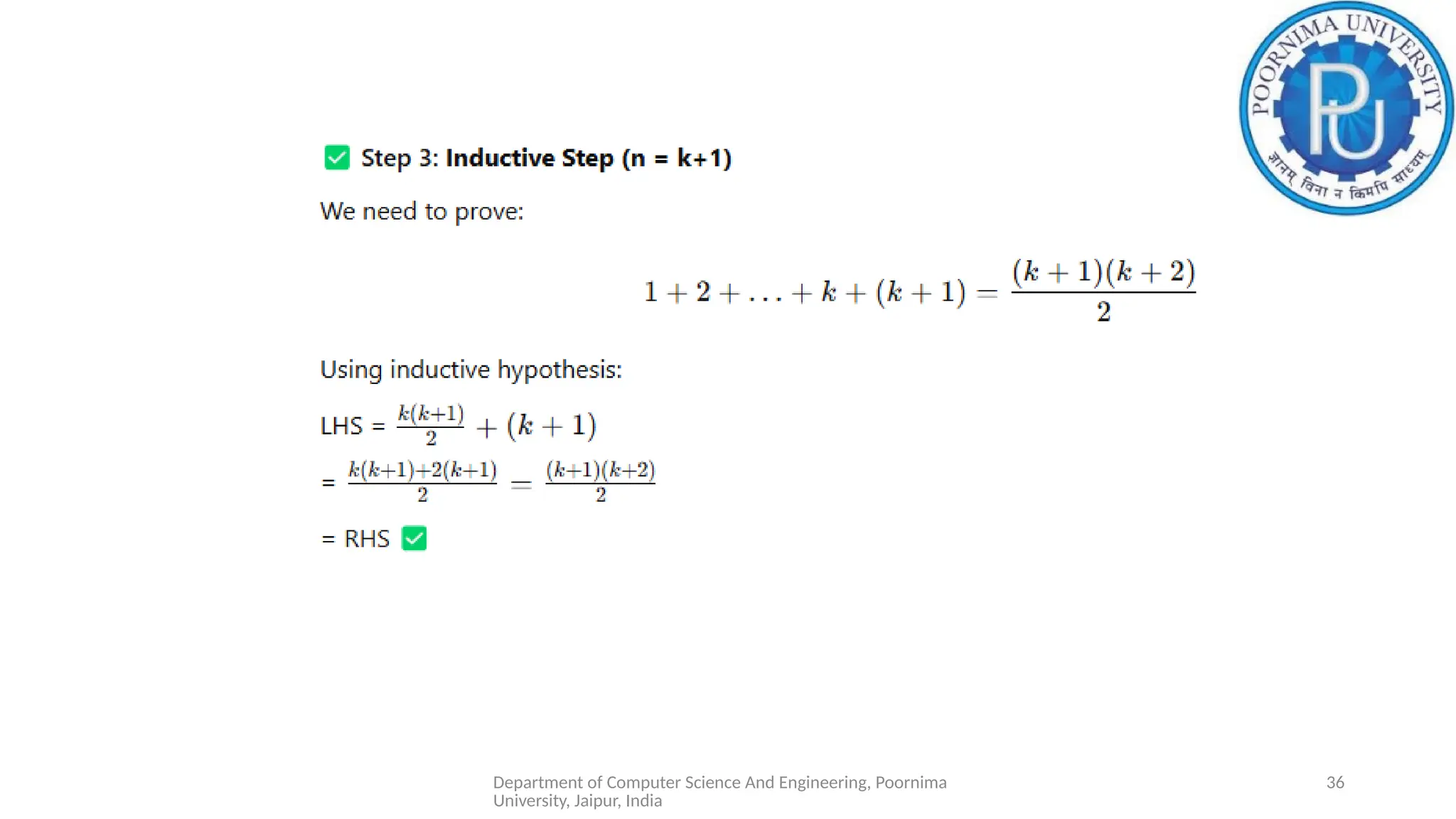 Department of Computer Science And Engineering, Poornima
University, Jaipur, India
36
 