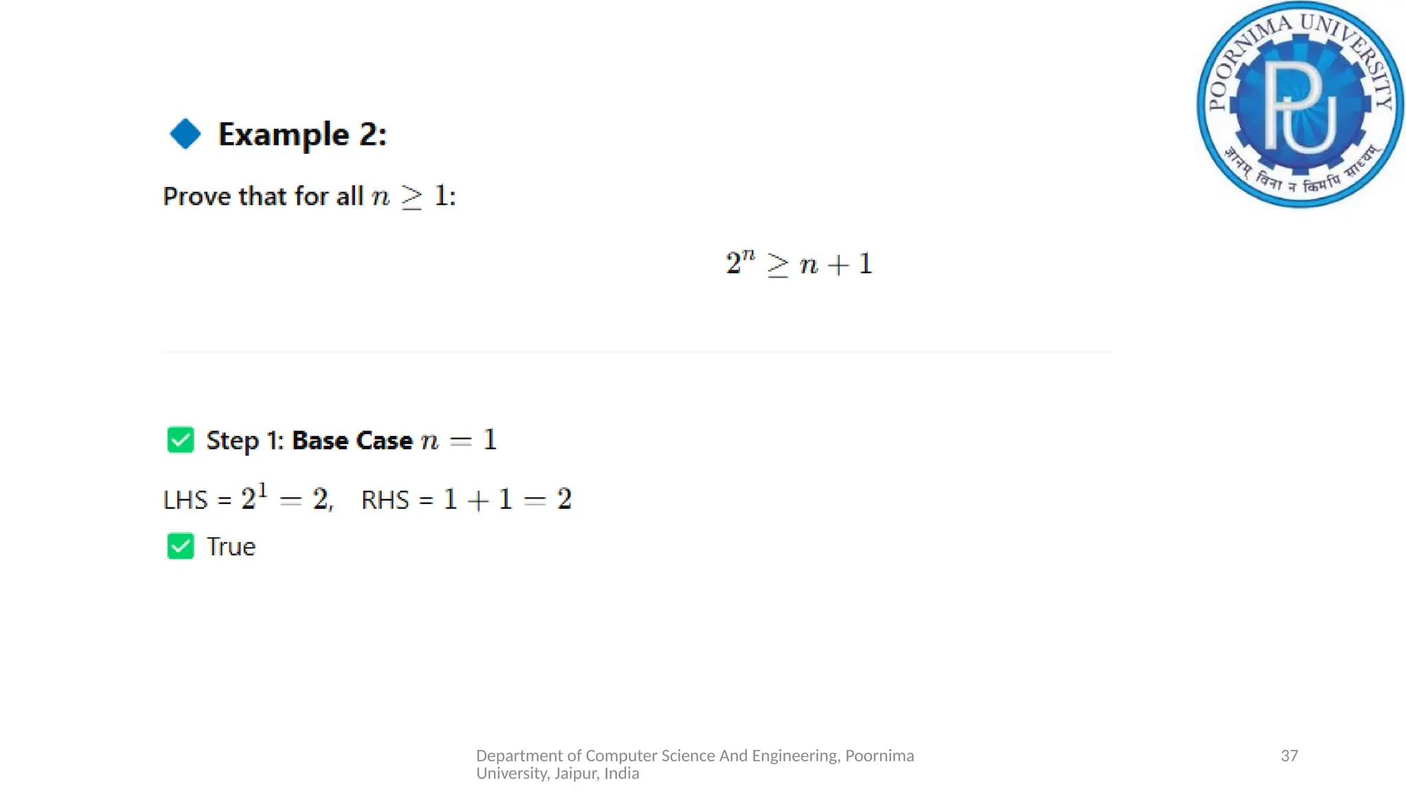 Department of Computer Science And Engineering, Poornima
University, Jaipur, India
37
 