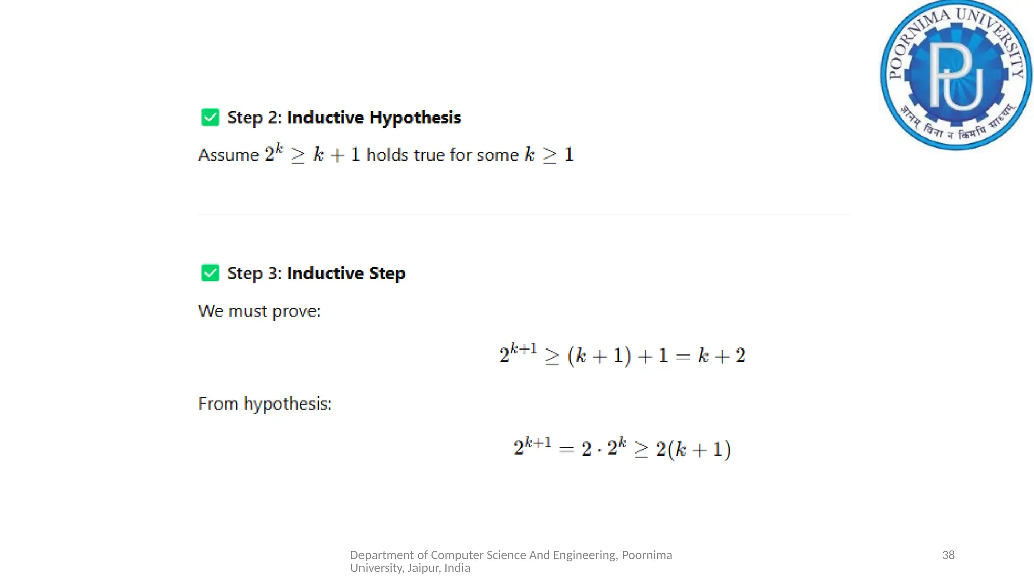 Department of Computer Science And Engineering, Poornima
University, Jaipur, India
38
 