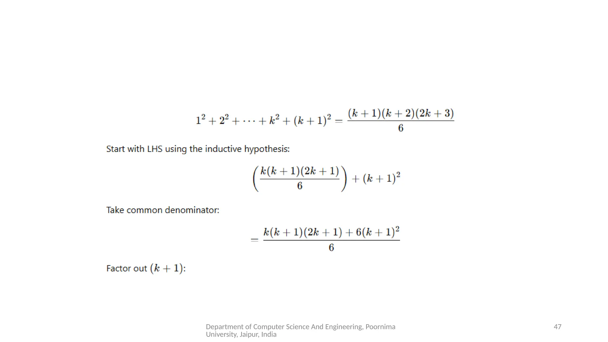 Department of Computer Science And Engineering, Poornima
University, Jaipur, India
47
 