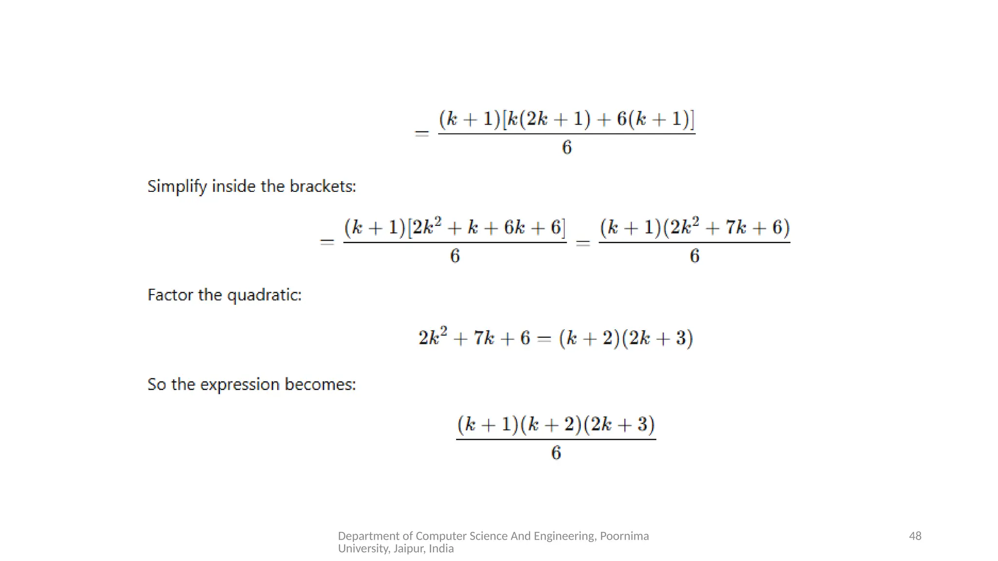 Department of Computer Science And Engineering, Poornima
University, Jaipur, India
48
 