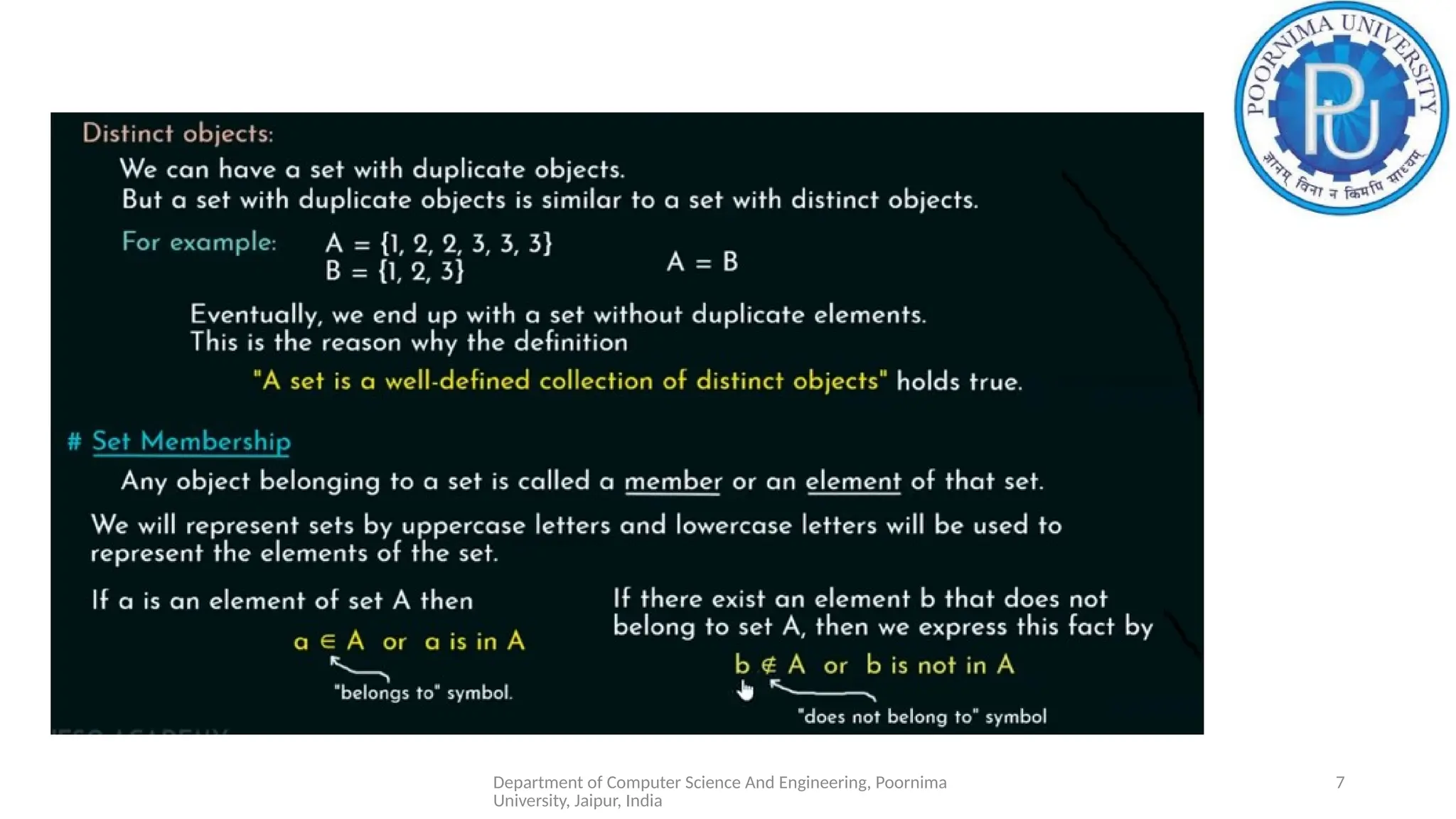 Department of Computer Science And Engineering, Poornima
University, Jaipur, India
7
 