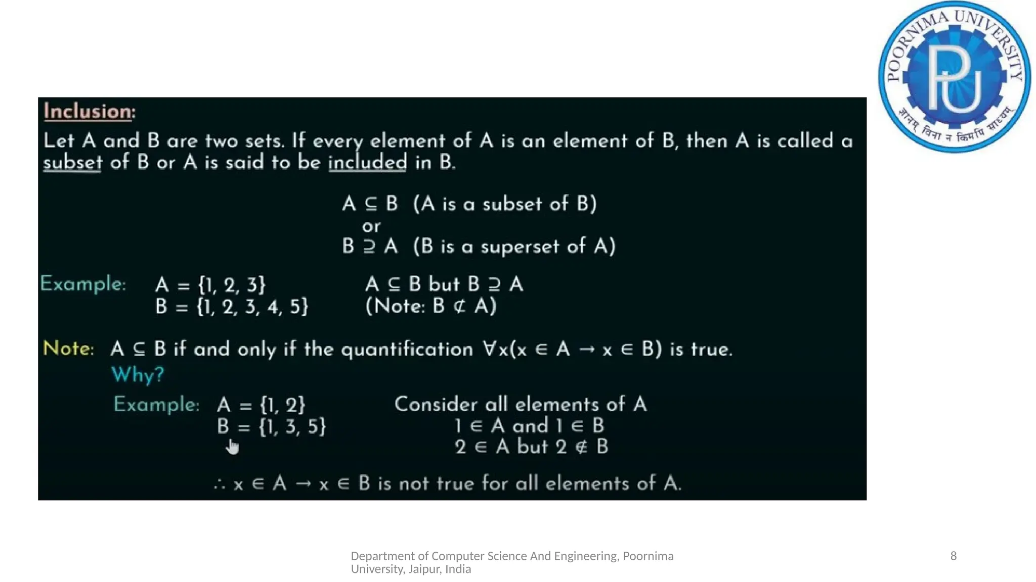 Department of Computer Science And Engineering, Poornima
University, Jaipur, India
8
 