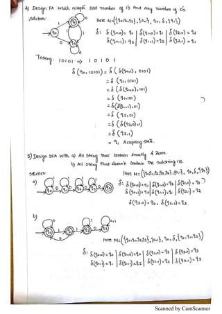 TOC UNIT II Notes and Materials with examples | PDF