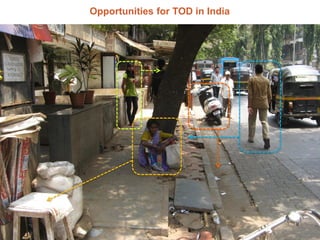 Opportunities for TOD in India

bus waiting

parking

walking
seating

 