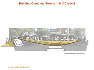 Building Complete Streets in MIDC Marol

Creating safe pedestrian crossings

www.embarqindia.org

 