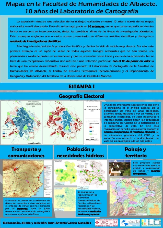 Exposicion Mapas En La Facultad De Humanidades De Albacete 10 Anos D
