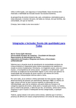 Todas as crianças são bem