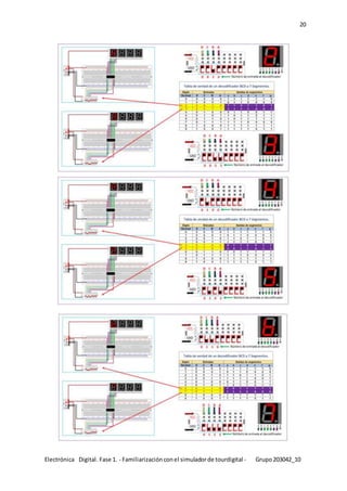 Electrónica Digital. Fase 1. - Familiarizaciónconel simuladorde tourdigital - Grupo203042_10
20
 