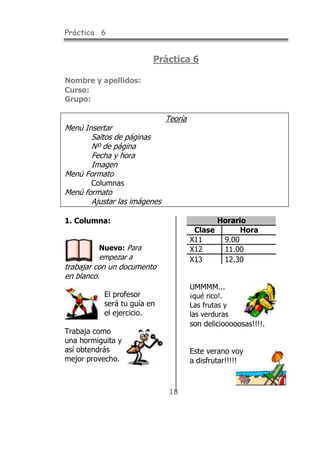 Todas las practicas de word