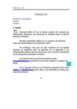 Todas las practicas de word