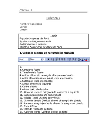 Todas las practicas de word