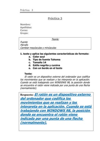 Todas las practicas de word