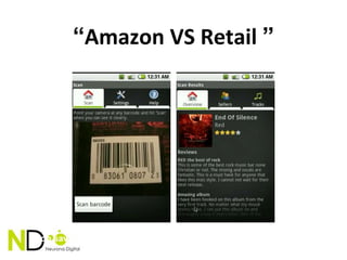 “Amazon VS Retail ”




Shop savvy, Amazon mobile app etc: these are a Retailers worst nightmare
 