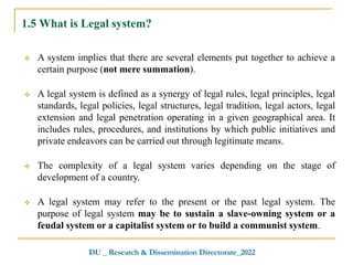 Legal System Definiton Today Legal History and Tradition Lecture ppt | PPTX