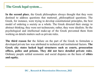 Greece First Instance Court Ruling Today Legal History and customary law.pptx