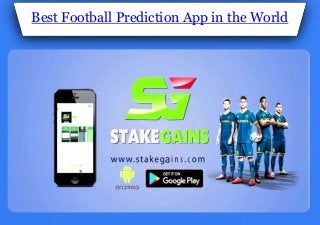 Best Football Prediction App in the World
 