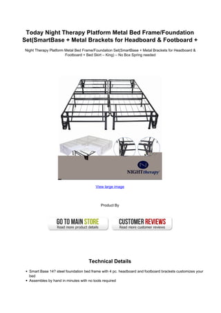 Night therapy bed frame discount