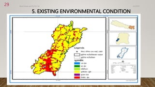 5. EXISTING ENVIRONMENTAL CONDITION
Land Use
4/2/2023
Birat Veneer and Ply Pvt. ltd.
29
S.N. Name Area (km2) Percentage (%)
1 Water Bodies 0.14 0.24
2 Forest Cover 1.74 3.06
3 Grassland 0.00 0.01
4 Agricultural Land 41.01 72.21
5 Bushes Area 0.02 0.04
6 Built Up Area 13.88 24.43
Total 56.7949 100
 