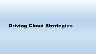 Driving Cloud Strategies
 