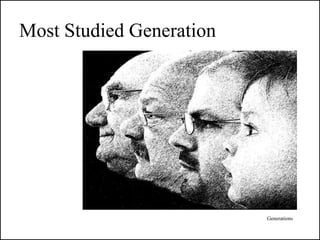 Most Studied Generation




                          Generations
 