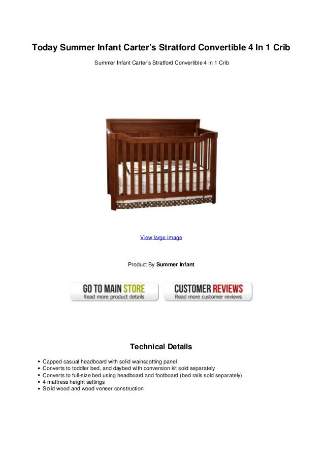 summer crib conversion kit to full bed