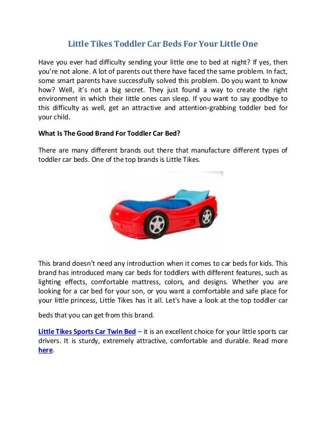 little tikes car bed disassembly