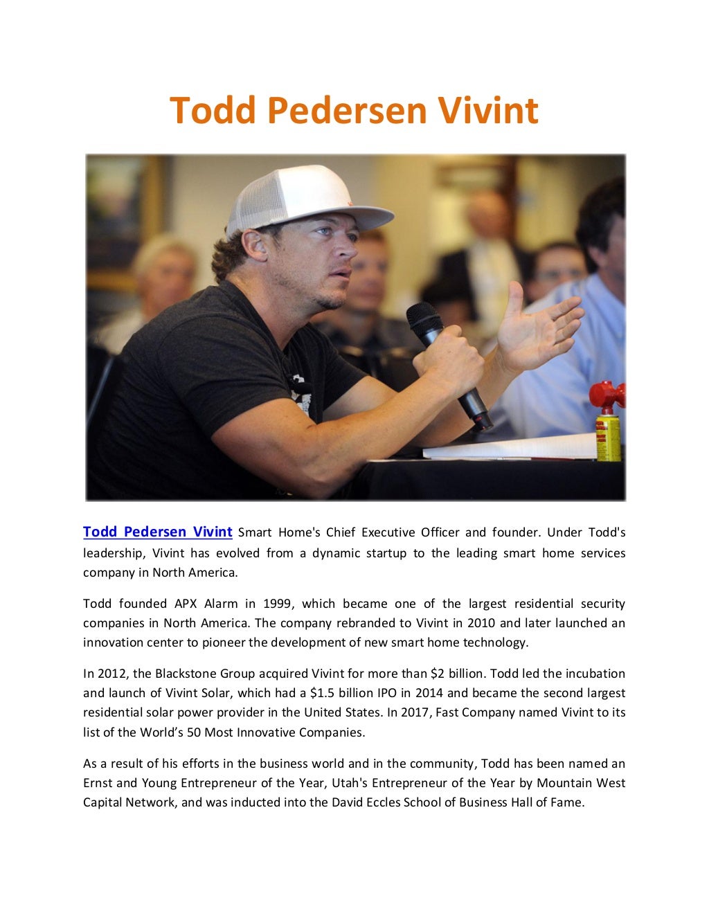 Todd Pedersen Vivint
