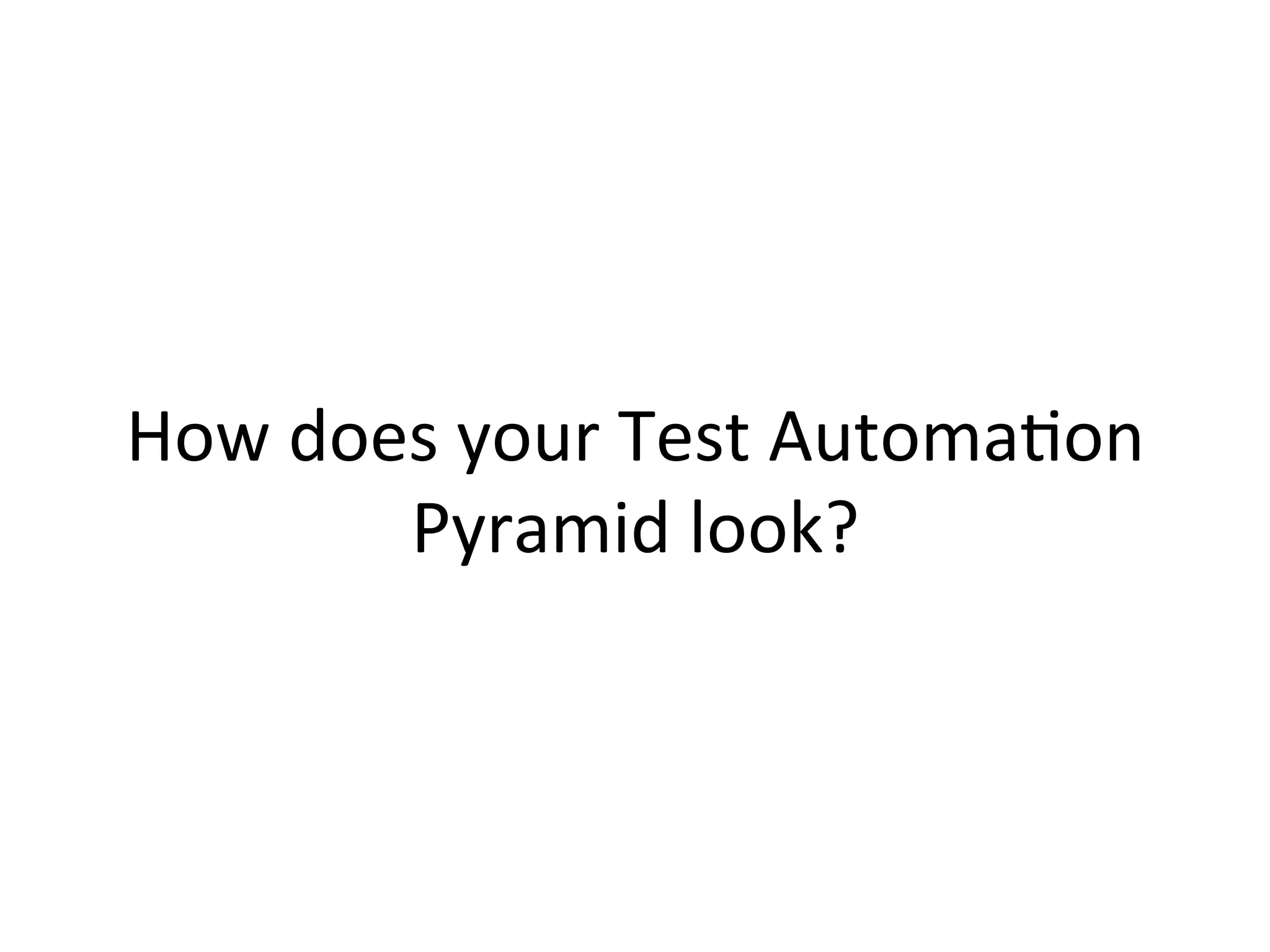 OK… so that’s
Automation …
What’s Next?
 