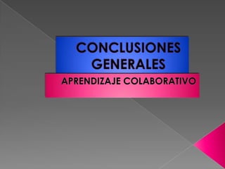 La evaluaciónSe deben tomar en cuenta:Los productos.