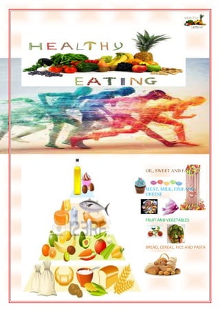 OIL, SWEET AND FATS

MEAT, MILK, FISH AND
CHEESE

FRUIT AND VEGETABLES

BREAD, CEREAL, RICE AND PASTA

 