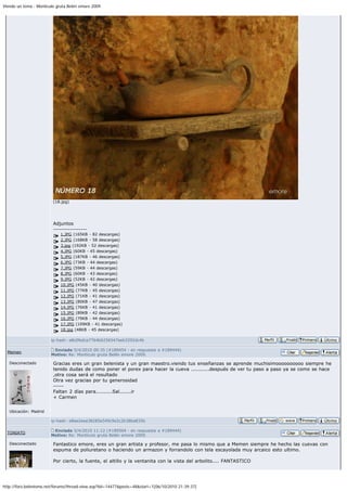 Viendo un tema - Montículo gruta Belén emore 2009.




                         (18.jpg)




                         Adjuntos
                         ----------------
                             1.JPG (165KB - 82 descargas)
                             2.JPG (168KB - 58 descargas)
                             3.jpg (192KB - 52 descargas)
                             4.JPG (60KB - 45 descargas)
                             5.JPG (187KB - 46 descargas)
                             6.JPG (73KB - 44 descargas)
                             7.JPG (59KB - 44 descargas)
                             8.JPG (60KB - 43 descargas)
                             9.JPG (52KB - 42 descargas)
                             10.JPG (45KB - 40 descargas)
                             11.JPG (77KB - 45 descargas)
                             12.JPG (71KB - 41 descargas)
                             13.JPG (80KB - 47 descargas)
                             14.JPG (76KB - 41 descargas)
                             15.JPG (89KB - 42 descargas)
                             16.JPG (79KB - 44 descargas)
                             17.JPG (109KB - 41 descargas)
                             18.jpg (48KB - 45 descargas)

                        ip-hash: e8c0fedce7764b6256547eeb3292dc4b

                         Enviado 5/4/2010 00:35 (#189454 - en respuesta a #189444)
  Memen
                        Motivo: Re: Montículo gruta Belén emore 2009.

   Desconectado          Gracias eres un gran belenista y un gran maestro.viendo tus enseñanzas se aprende muchisimoooooooooo siempre he
                         tenido dudas de como poner el porex para hacer la cueva ...........después de ver tu paso a paso ya se como se hace
                         ,otra cosa será el resultado
                         Otra vez gracias por tu generosidad
                         -----
                         Faltan 2 días para..........Sal.......ir
                         + Carmen


   Ubicación: Madrid

                        ip-hash: e8ae2eea38285e549c9e2c2b38ba835b

                         Enviado 5/4/2010 11:12 (#189504 - en respuesta a #189444)
  TONIATO
                        Motivo: Re: Montículo gruta Belén emore 2009.

   Desconectado          Fantastico emore, eres un gran artista y profesor, me pasa lo mismo que a Memen siempre he hecho las cuevas con
                         espuma de poliuretano o haciendo un armazon y forrandolo con tela escayolada muy arcaico esto ultimo.

                         Por cierto, la fuente, el altillo y la ventanita con la vista del arbolito.... FANTASTICO




http://foro.belenismo.net/forums/thread-view.asp?tid=14477&posts=48&start=1[06/10/2010 21:39:37]
 