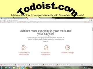 A free online tool to support students with Tourette’s Syndrome!

 