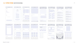 닉네임 님
Status Bar
18개 18개
18개
Status Bar
닉네임 님
Status Bar
친구
신이나
윤동현
현재영
박시엘
Status Bar
키워드 키워드 키워드
닉네임 님
Status Bar
닉네임 님 친구
디자인 컨셉 앱 와이어프레임
41
 