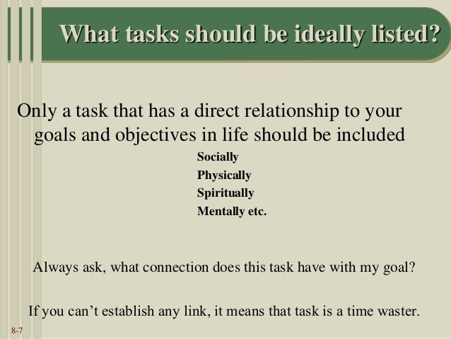 my todo list