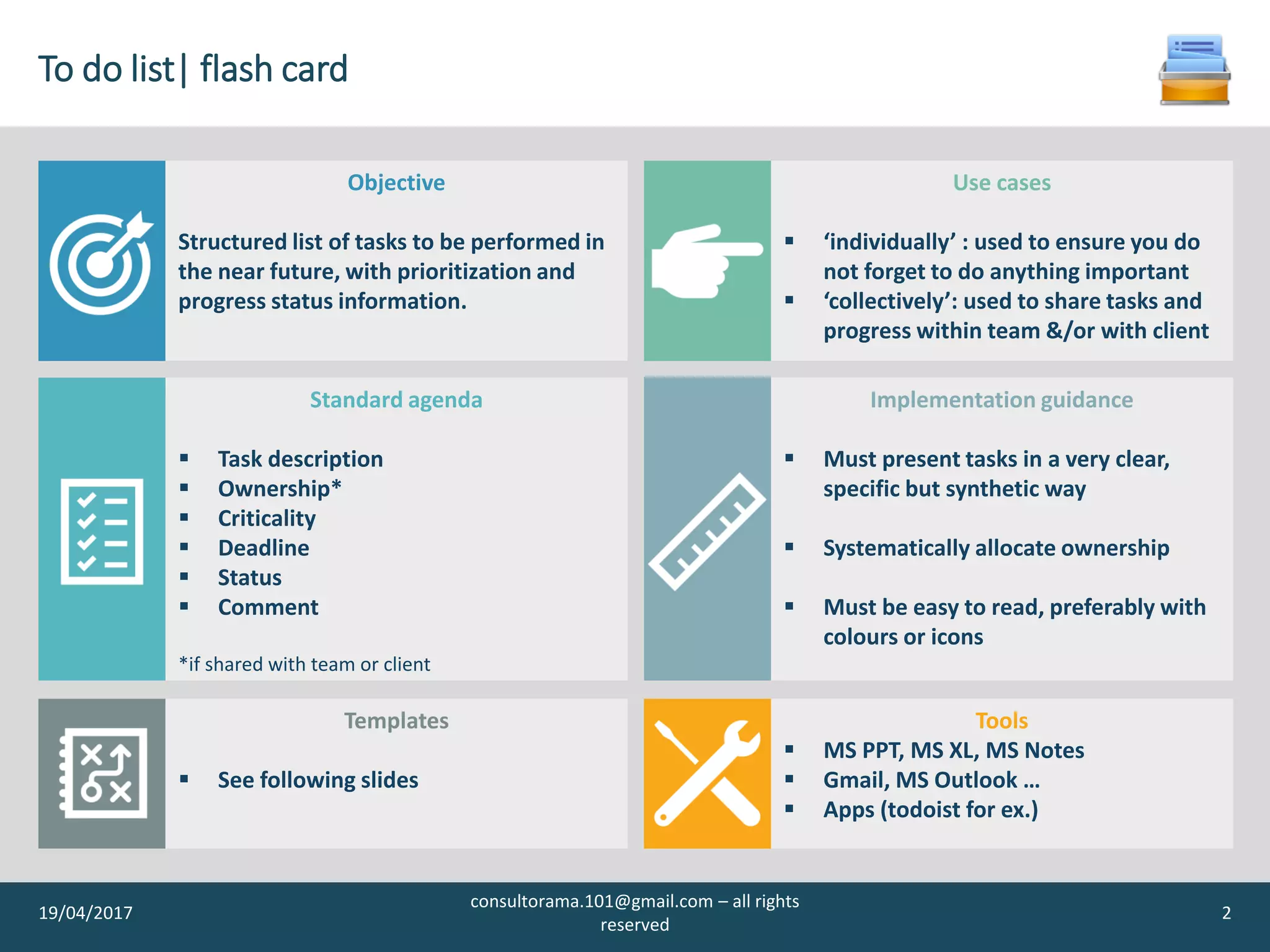 To do list - template & use cases | PDF