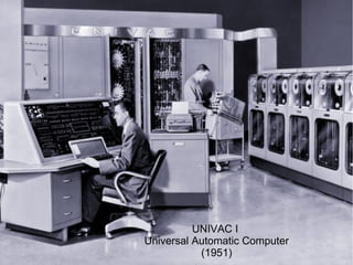 UNIVAC I
Universal Automatic Computer
(1951)
 