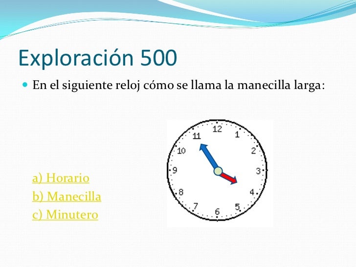 Como Se Llaman Las Manecillas Del Reloj