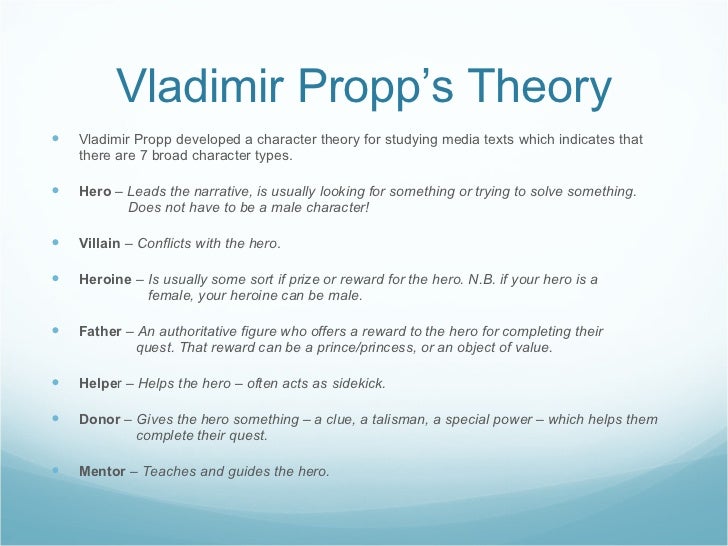 Propp Vladimir Propp Theory _ Vladimir Propp’s 7 Character Types and ...