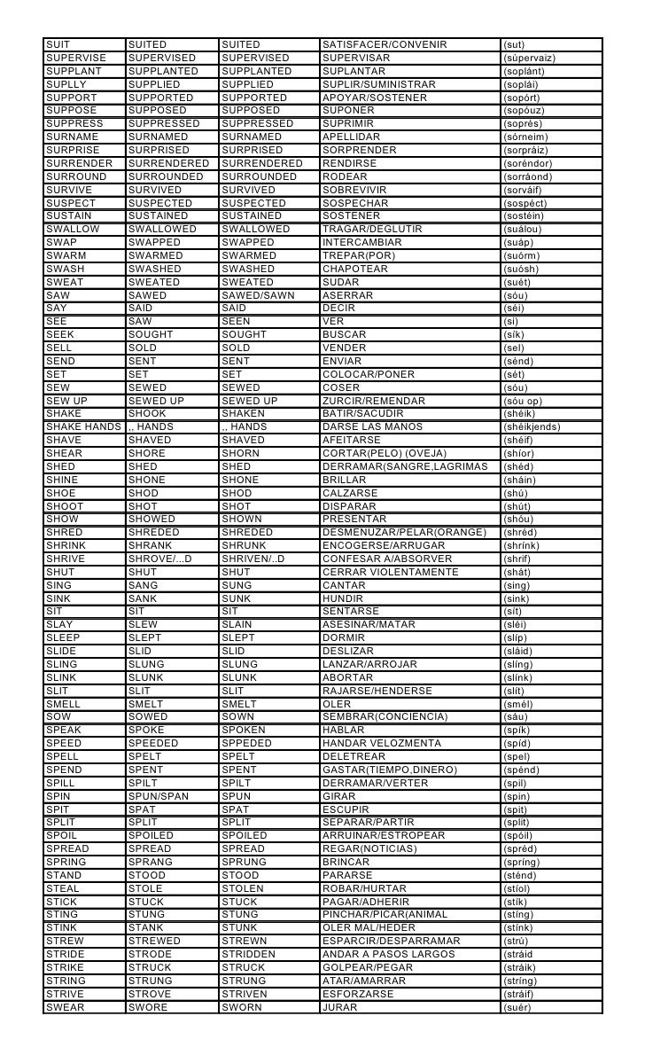 Todos los-verbos-de-ingles-regulares-e-irregulares