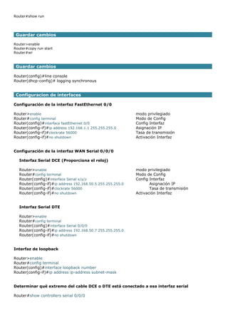 Todos+los+comandos+que+hay+que+saber+para+configurar+un+router | PDF