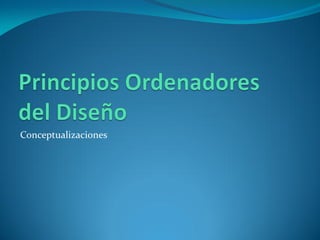 Conceptualizaciones
 