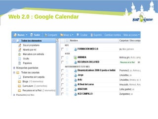 Web 2.0 : Google Calendar

 