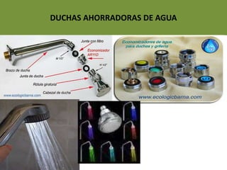 DUCHAS AHORRADORAS DE AGUA
 