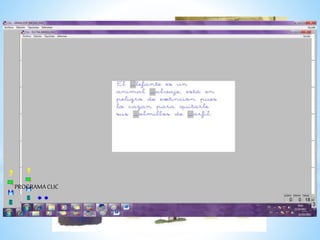 MATERIALES AUSAR
TARJETASGRAFICAS
SECUENCIASTEMPORALES
TARJETASPICTOGRAMAS
El de los
PROGRAMACLIC
 