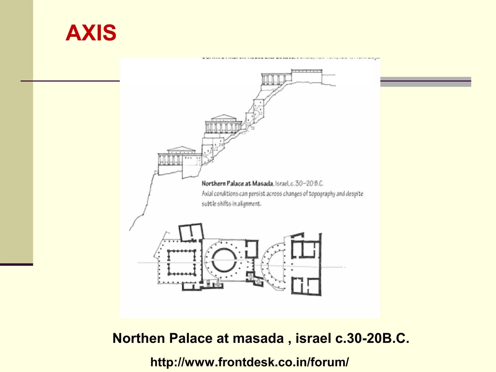 http://www.frontdesk.co.in/forum/
AXIS
Northen Palace at masada , israel c.30-20B.C.
 