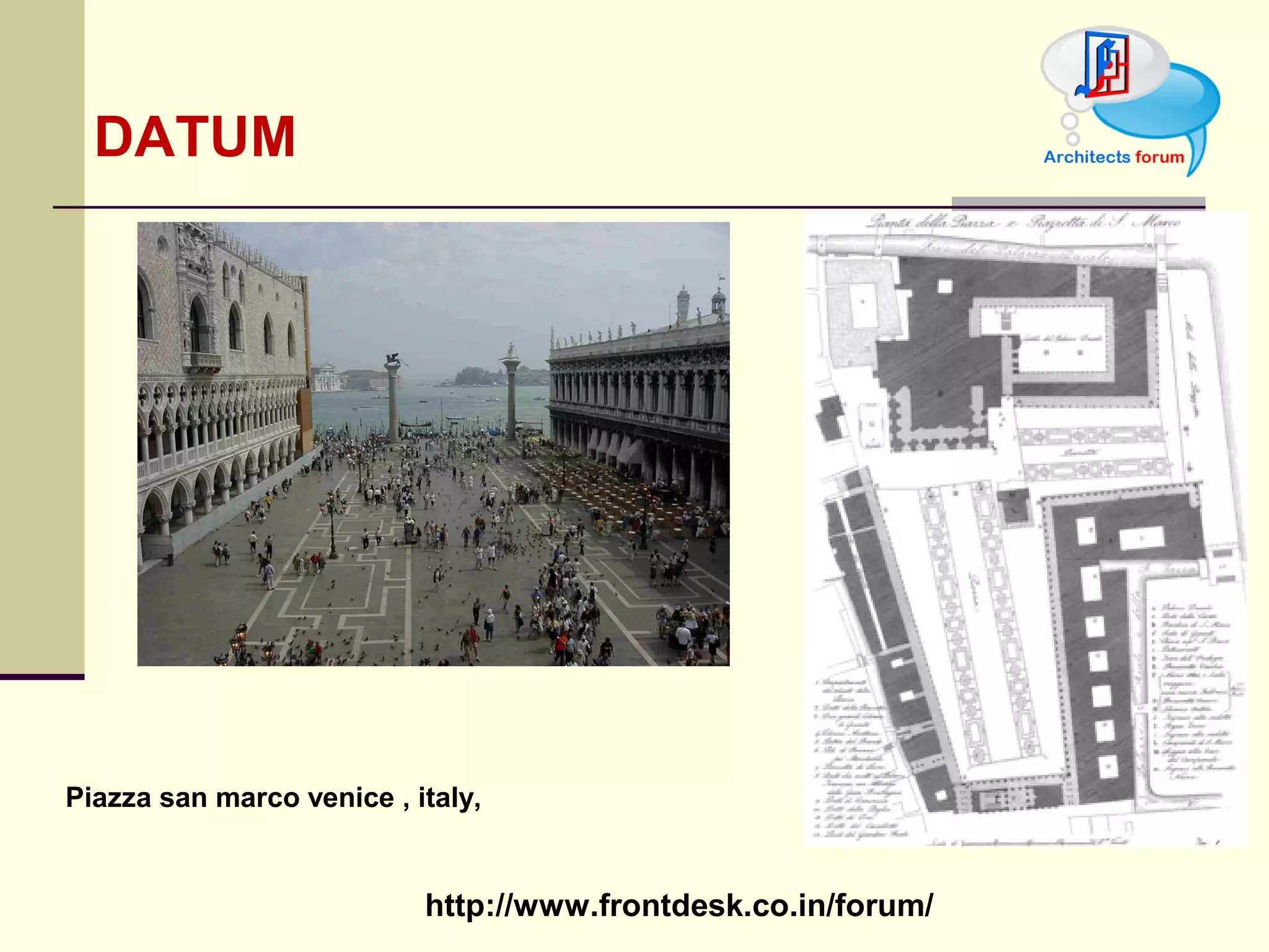 DATUM Piazza san marco venice , italy,  
