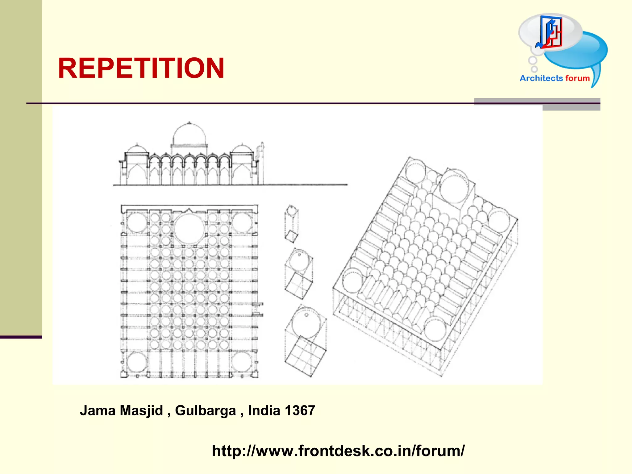 REPETITION  Jama Masjid , Gulbarga , India 1367  